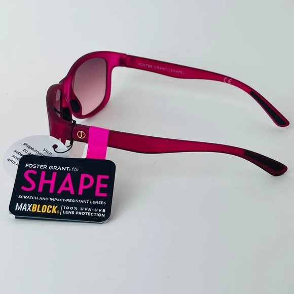 SG00762 Shape AFH 16 MCV Sunglasses 100% UVA/UVB lens Protect, Pink Frame Women - Picture 5 of 7